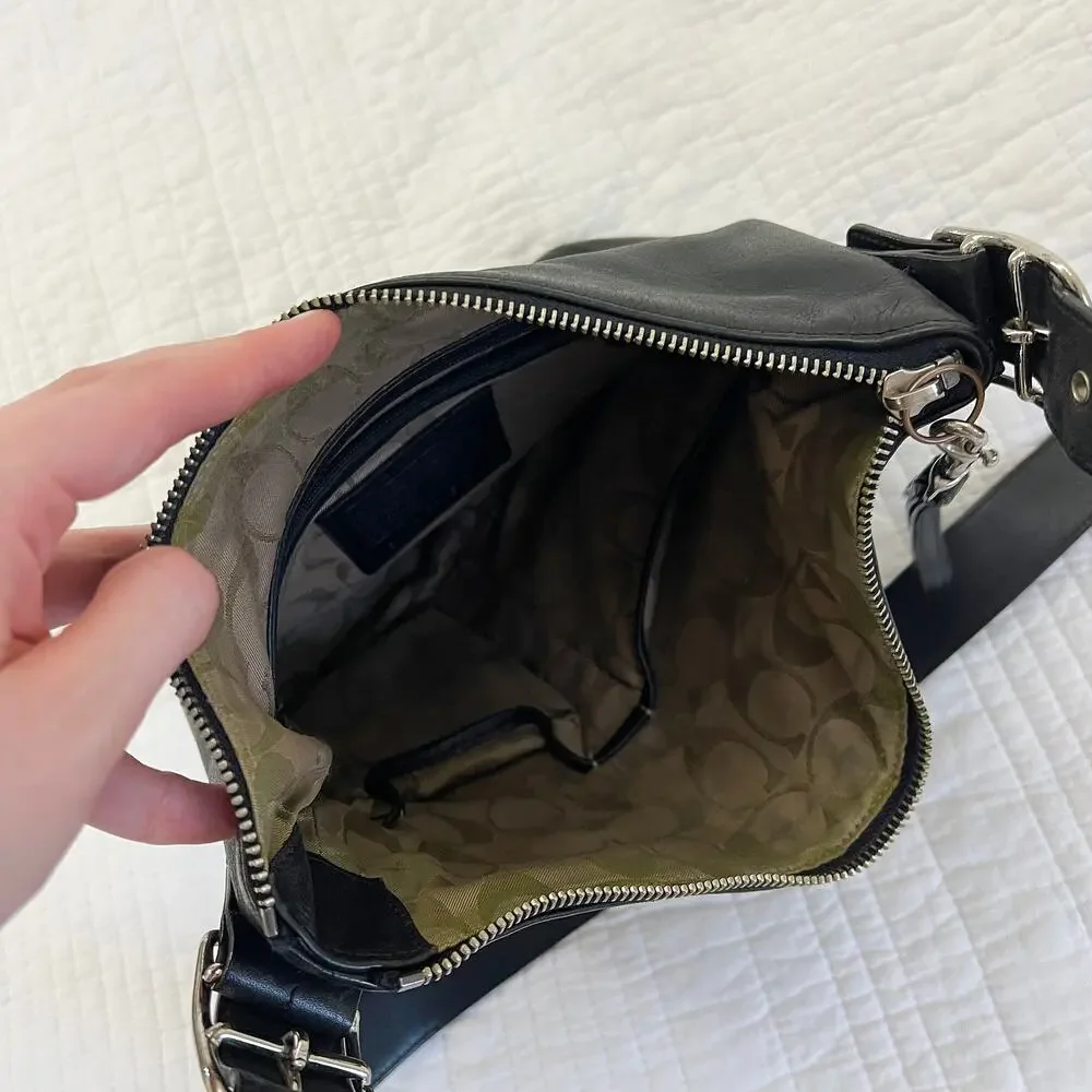 Vintage Coach Legacy Hobo Leather Bag 9326 Crossbody Handbag Black Purse